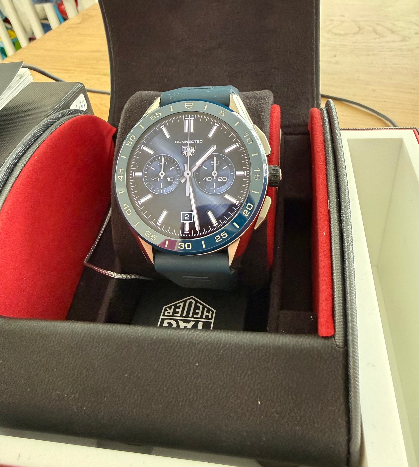 Tag heuer connected e3 45mm smartwatch, Sieraden, Tassen en Uiterlijk, Horloges | Heren, Polshorloge, Kunststof, Ophalen of Verzenden