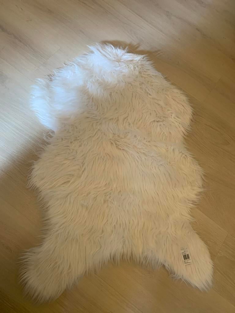 5x Witte faux fur vloerkleed, Ophalen, Wit, 200 cm of meer, 50 tot 100 cm