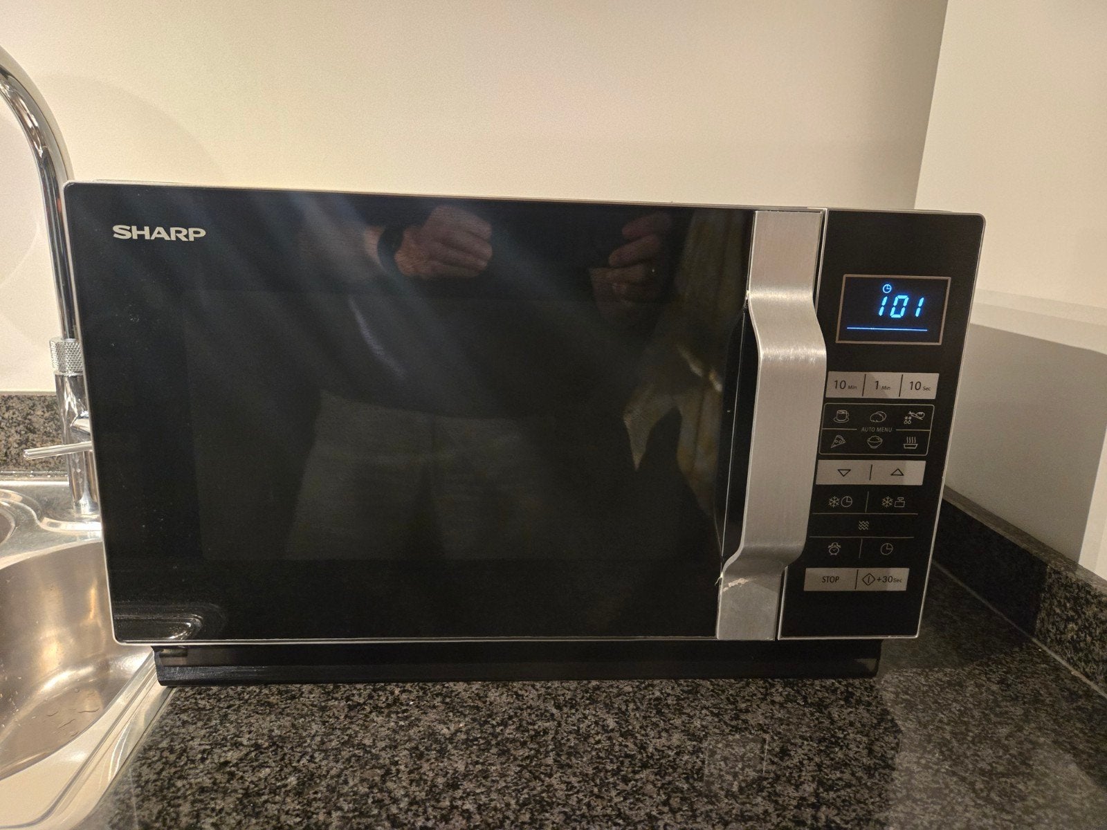 SHARP Magnetron R360S zwart/zilver, Ophalen, Gebruikt