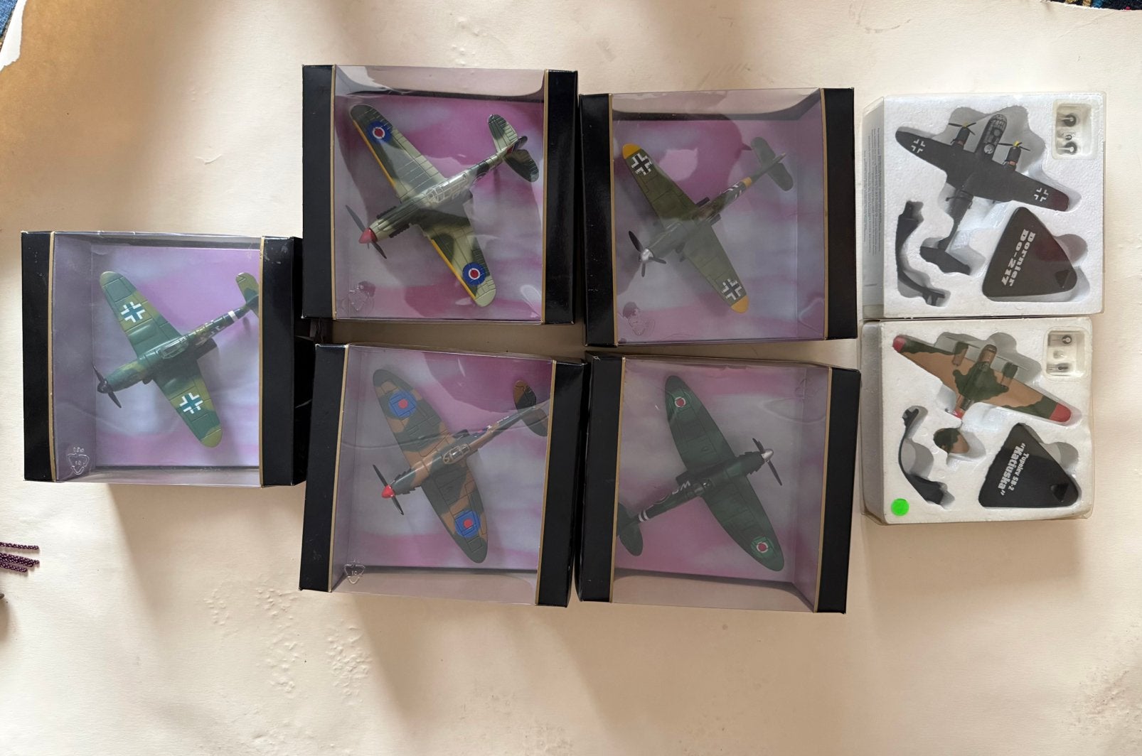 Schaal modellen vliegtuigen uit WO2, Ophalen of Verzenden, Luchtmacht, Duitsland, Miniatuur of Beeldje