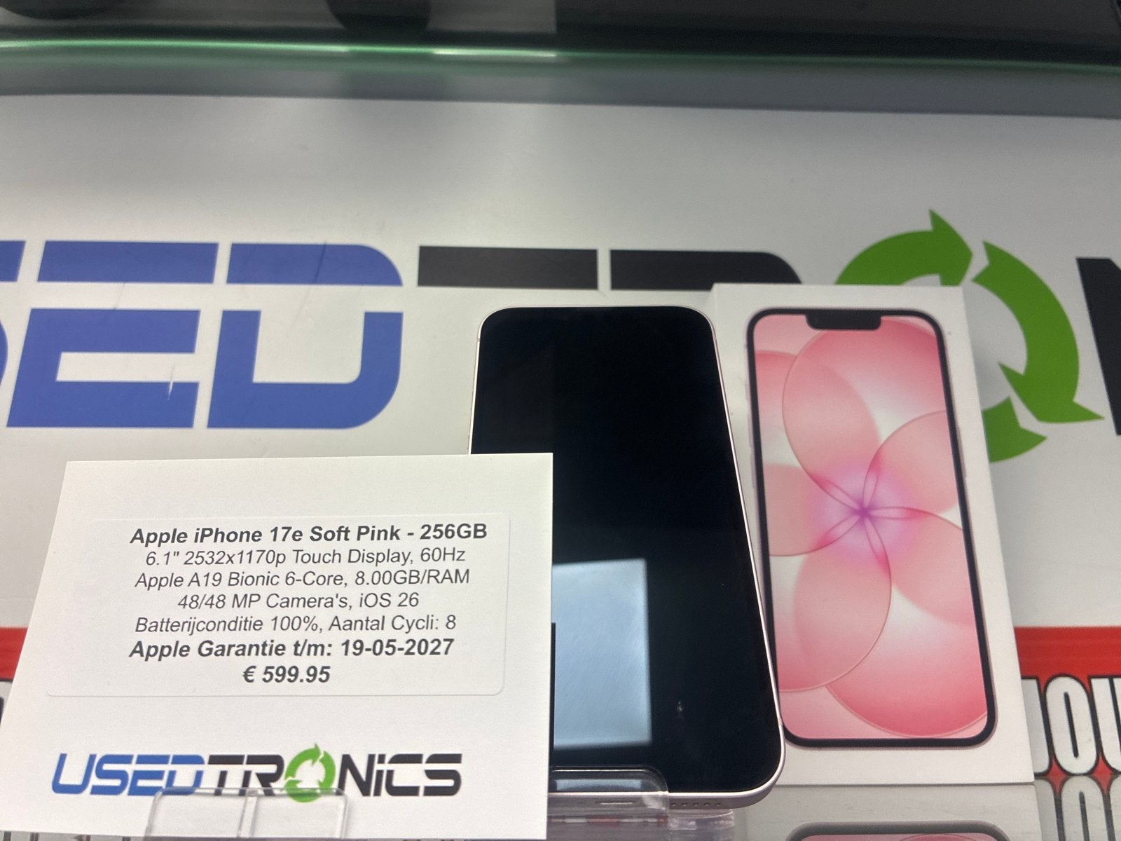 Apple iPhone 17e Soft Pink - 256GB - Zo goed als nieuw, Telecommunicatie, Mobiele telefoons | Apple iPhone, Zo goed als nieuw