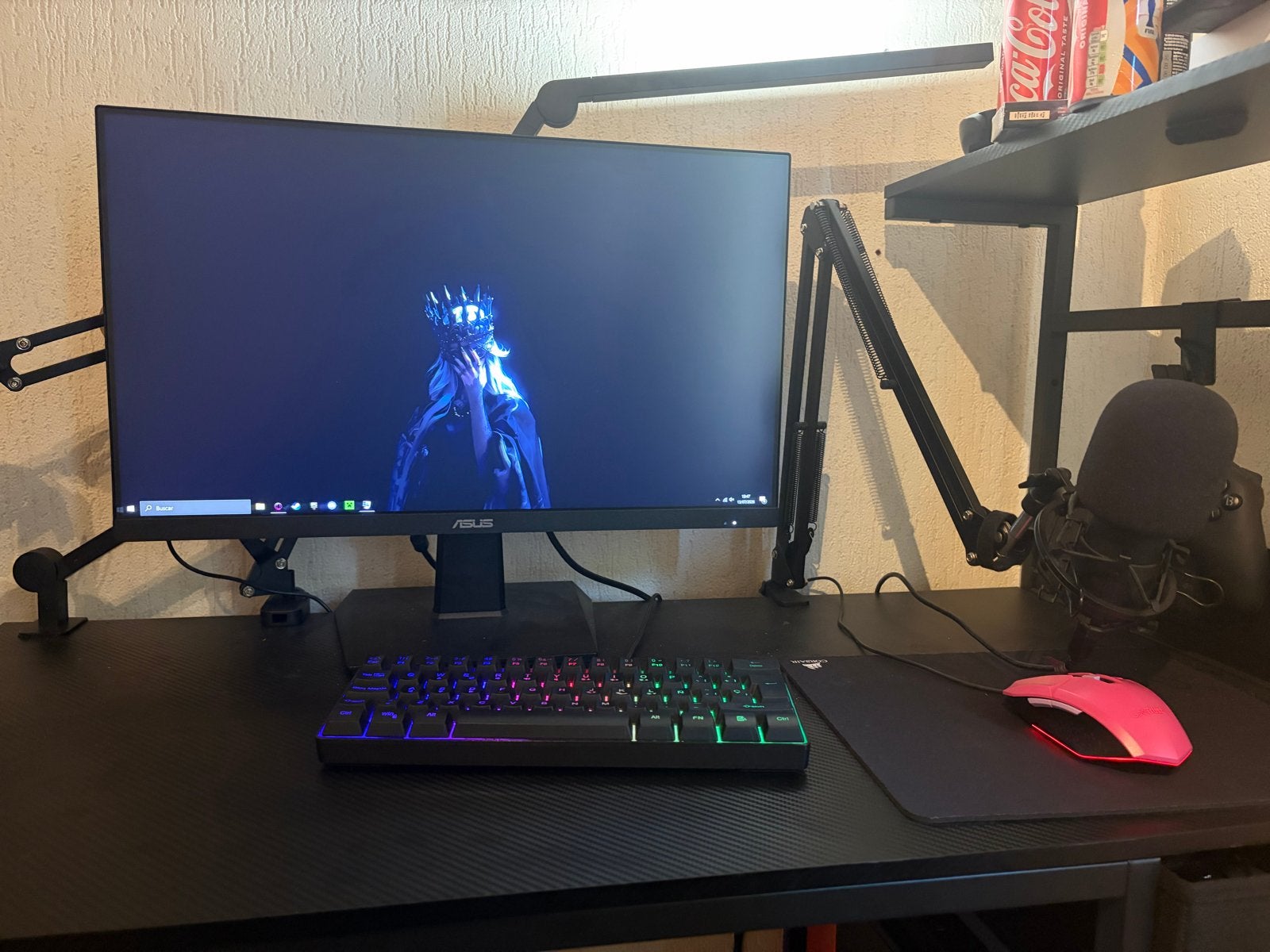 Complete Gaming PC Setup + ASUS 100Hz Monitor + Accessoires, Spelcomputers en Games, Games | Pc, Gebruikt, Overige genres, 1 speler
