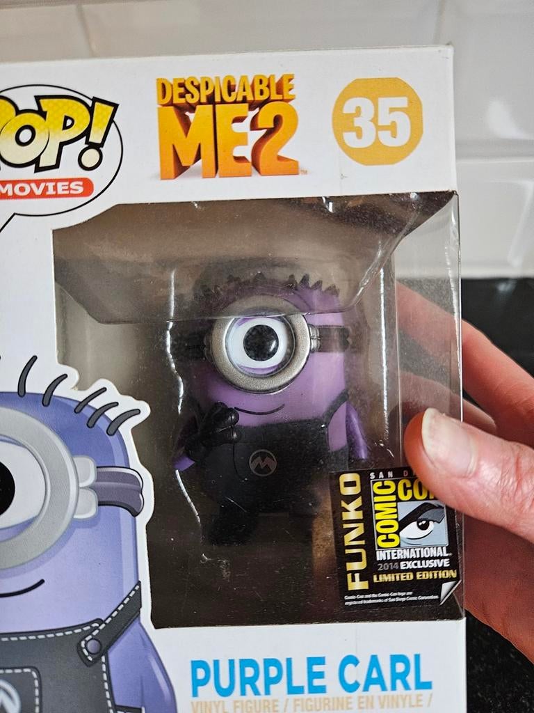 Despicable Me 2 - minion Purple Carl Funko Pop, Ophalen of Verzenden, Nieuw
