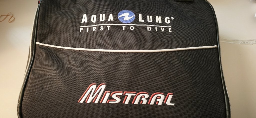 Aqua Lung New Mistral Dubbelslang Ademautomaat (Compleet), Ophalen, Gebruikt, Duikfles