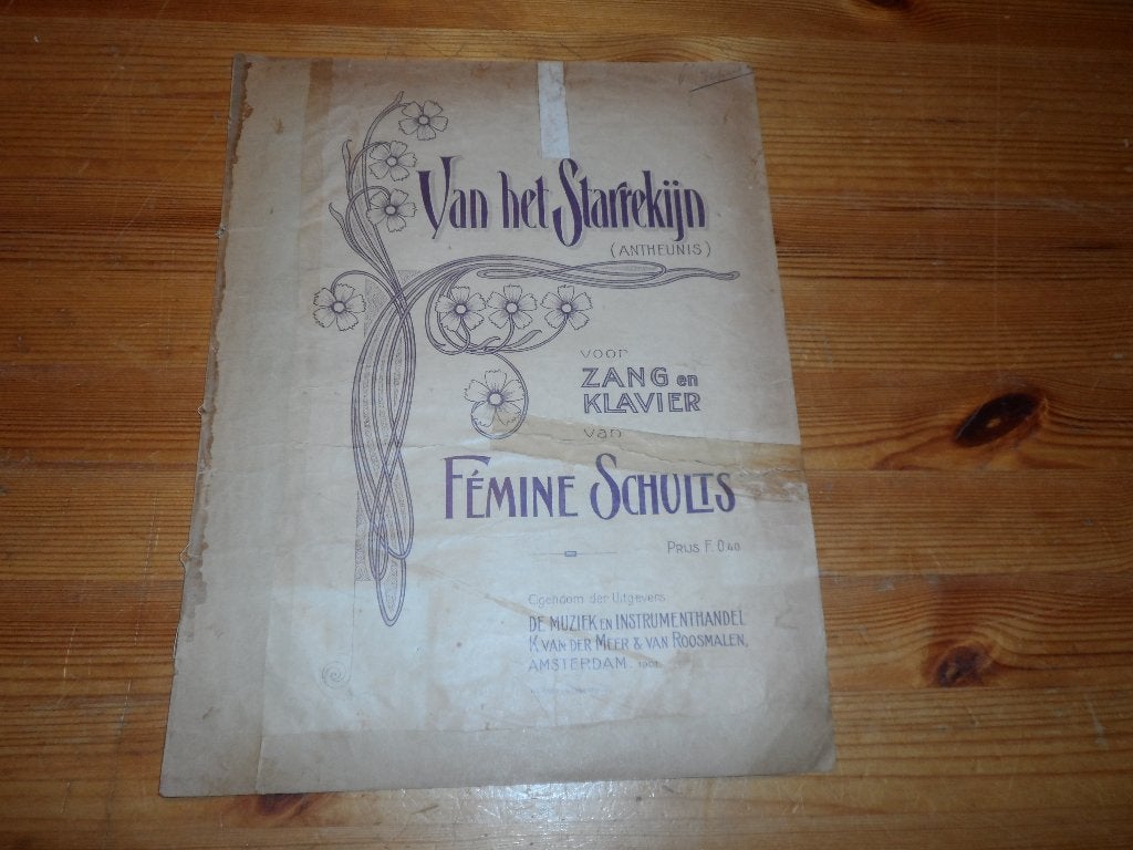 Femine schults - van het starrekijn, Piano, Gebruikt, Ophalen of Verzenden, Artiest of Componist