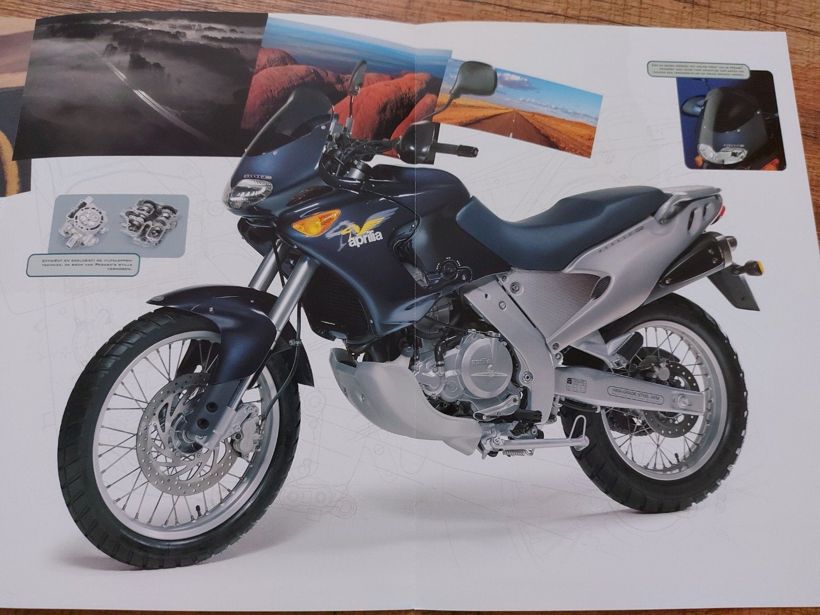 Aprilia Pegaso 650 motorfiets folder NL, Ophalen of Verzenden, Suzuki