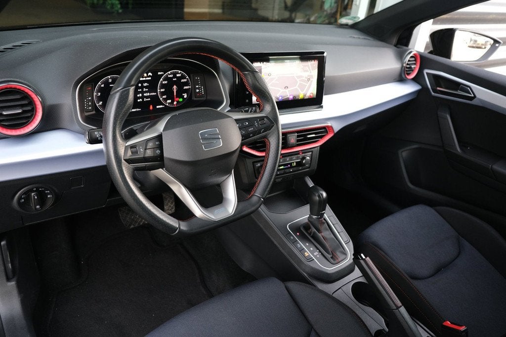 Seat Ibiza 1.5 EcoTSI FR 150PK DSG Facelift Led Navi Virtual, Auto's, Seat, 1131 kg, Stof, Zwart, 4 cilinders