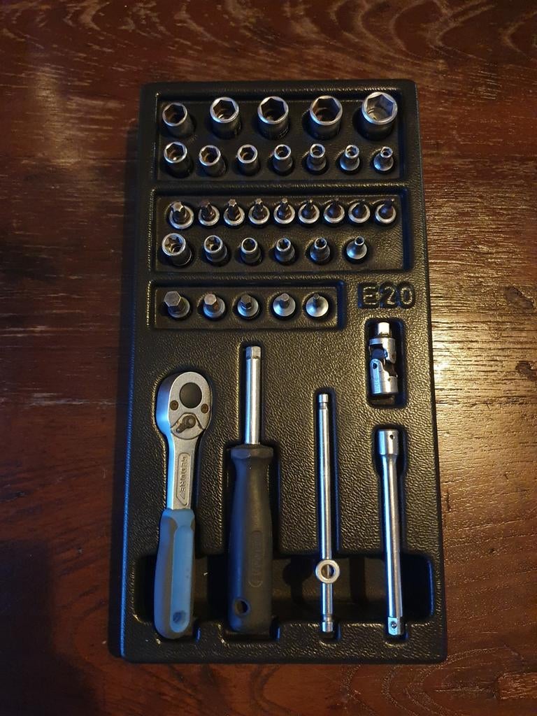Gedore 1500ES20 1/4 doppen module, Ophalen of Verzenden, Gebruikt