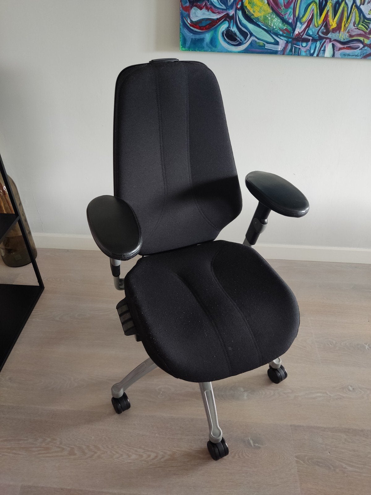 Ergonomische Bureaustoel RH Logic 400 XL (Zwart / Zilver), Ophalen, Gebruikt, Zwart