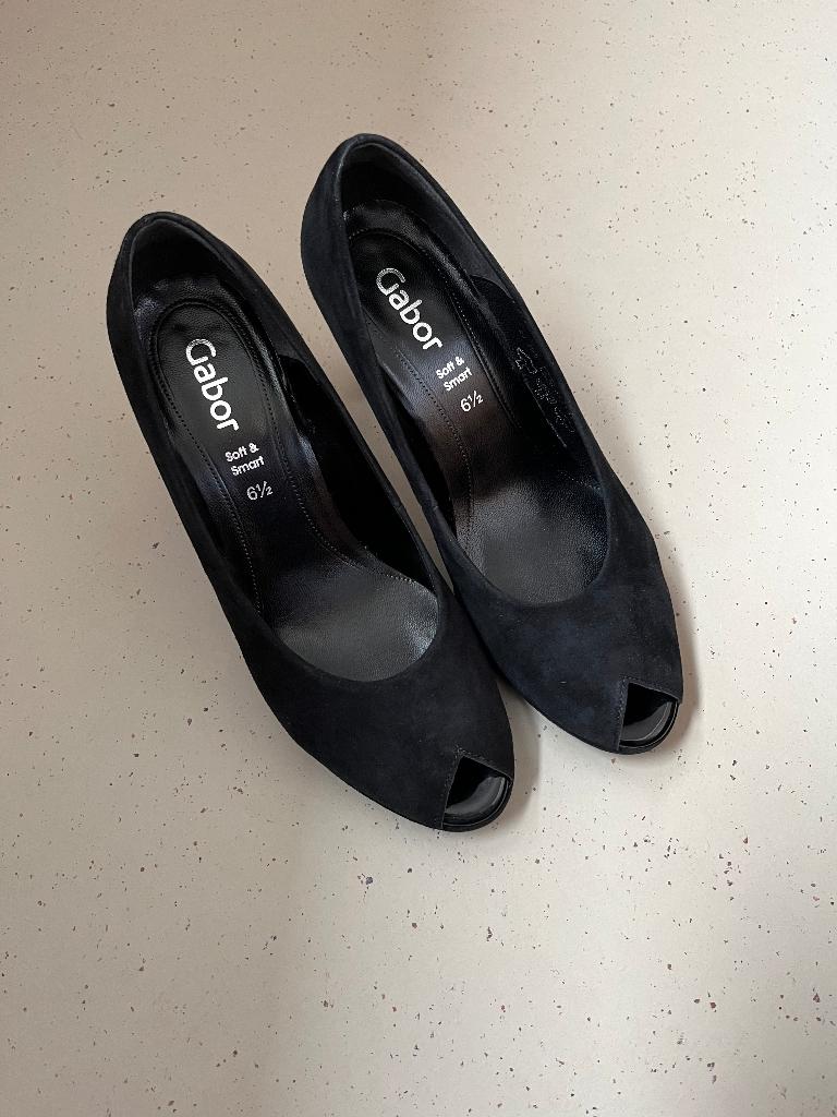 Peeptoe pumps zwart Gabor, Kleding | Dames, Schoenen, Pumps, Zwart, Gabor, Ophalen of Verzenden