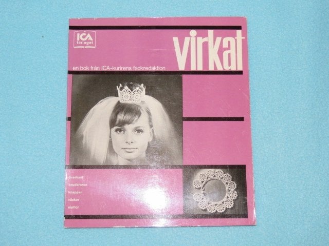 Vintage Zweeds haakboekje: Virkat, heel veel patronen, Ophalen of Verzenden, Zo goed als nieuw, Haken, Patroon of Boek