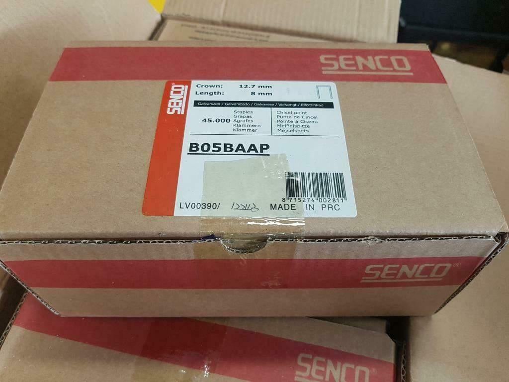 Senco nieten b05baap 8mm gegalvaniseerd. krammen nietjes, Doe-het-zelf en Verbouw, ., Nieuw, Ophalen of Verzenden, .