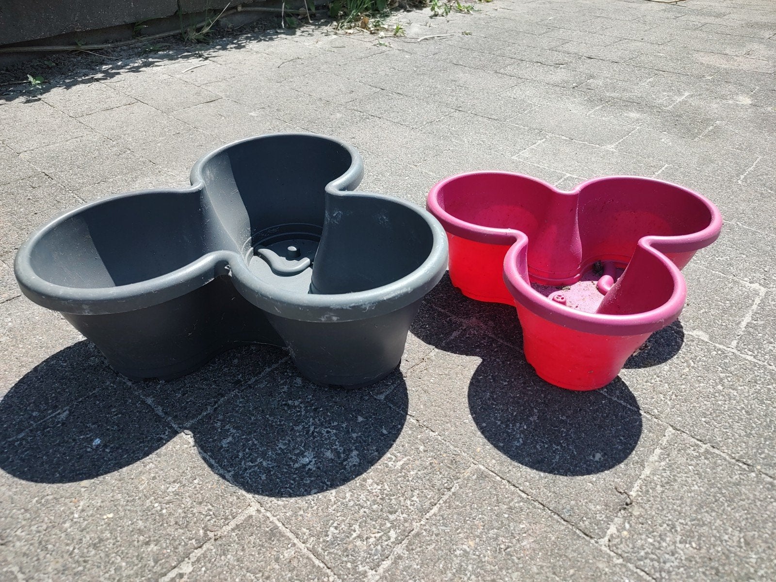 2 planten bakken van Elho, Tuin en Terras, Kunststof, Gebruikt, Minder dan 30 cm, Rond