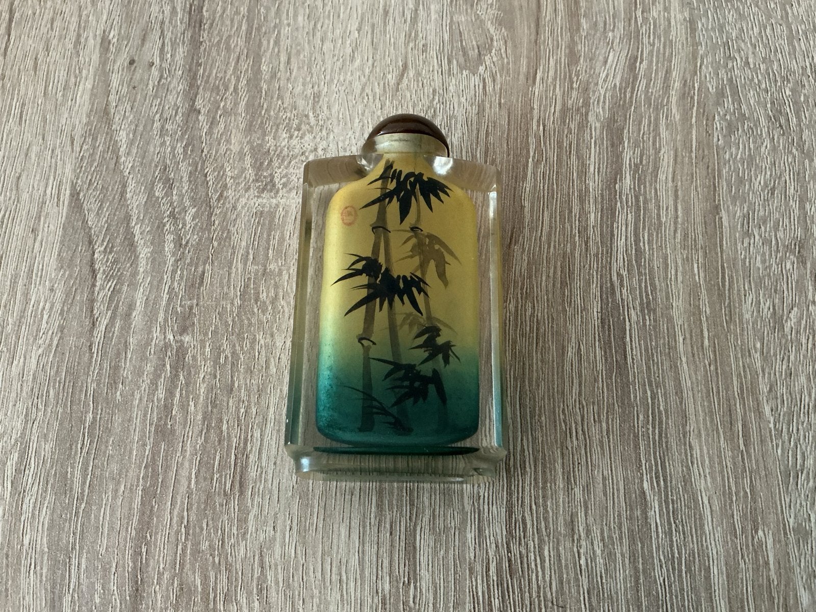 Antieke Chinees Snuff flesje met Bamboe en Vaas Design, Verzamelen, Ophalen of Verzenden, Parfumfles