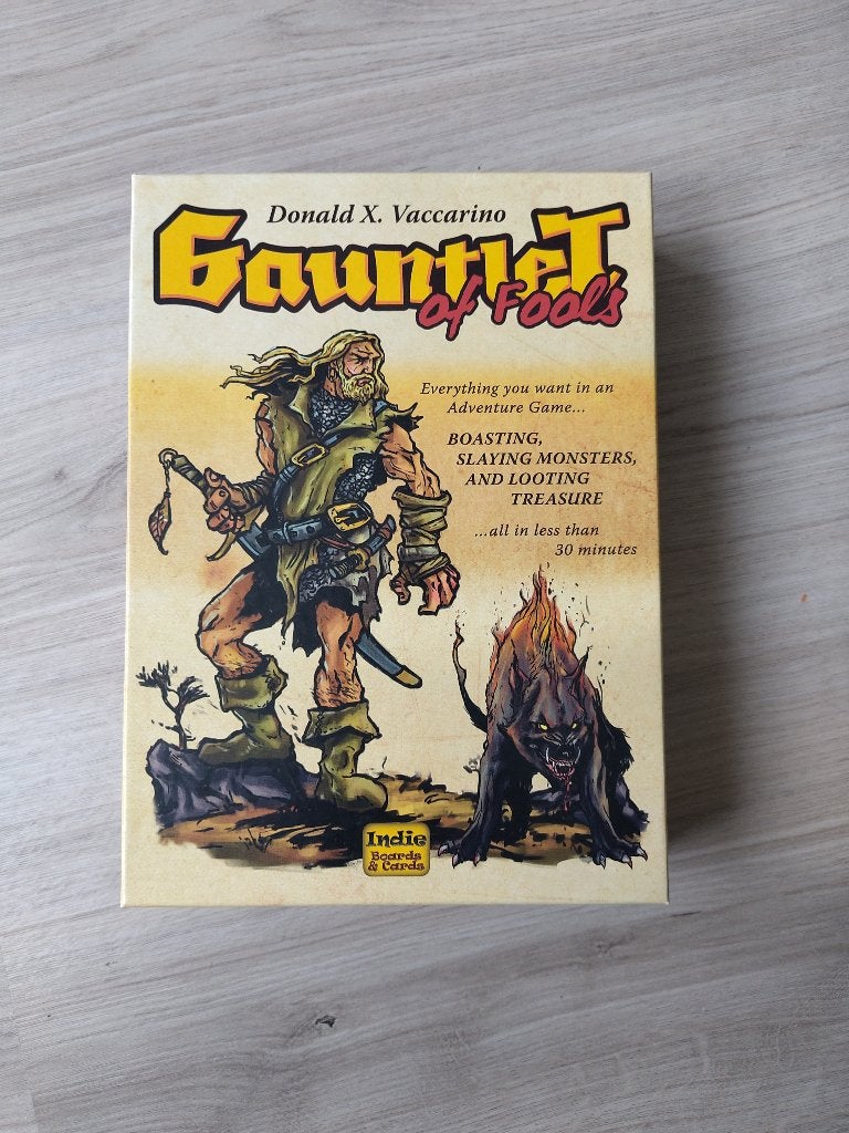 Gauntlet of Fools, Een of twee spelers, Ophalen of Verzenden, Zo goed als nieuw, Indie Boards & Cards
