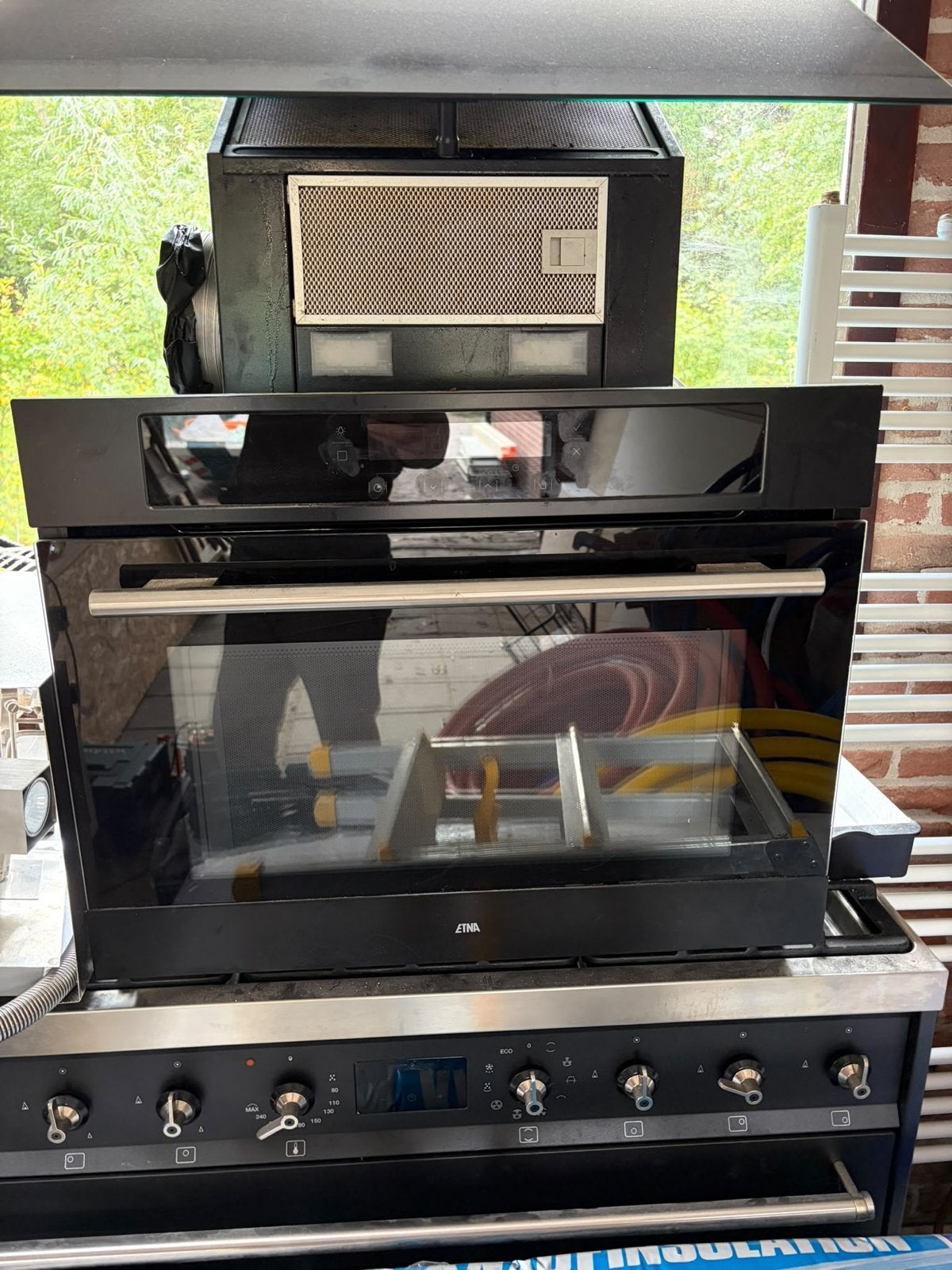 Smeg Fornuis, Etna Oven en Bosch Afzuigkap - Complete Set, Witgoed en Apparatuur, Ophalen, Gebruikt, Hete lucht, 60 cm of meer