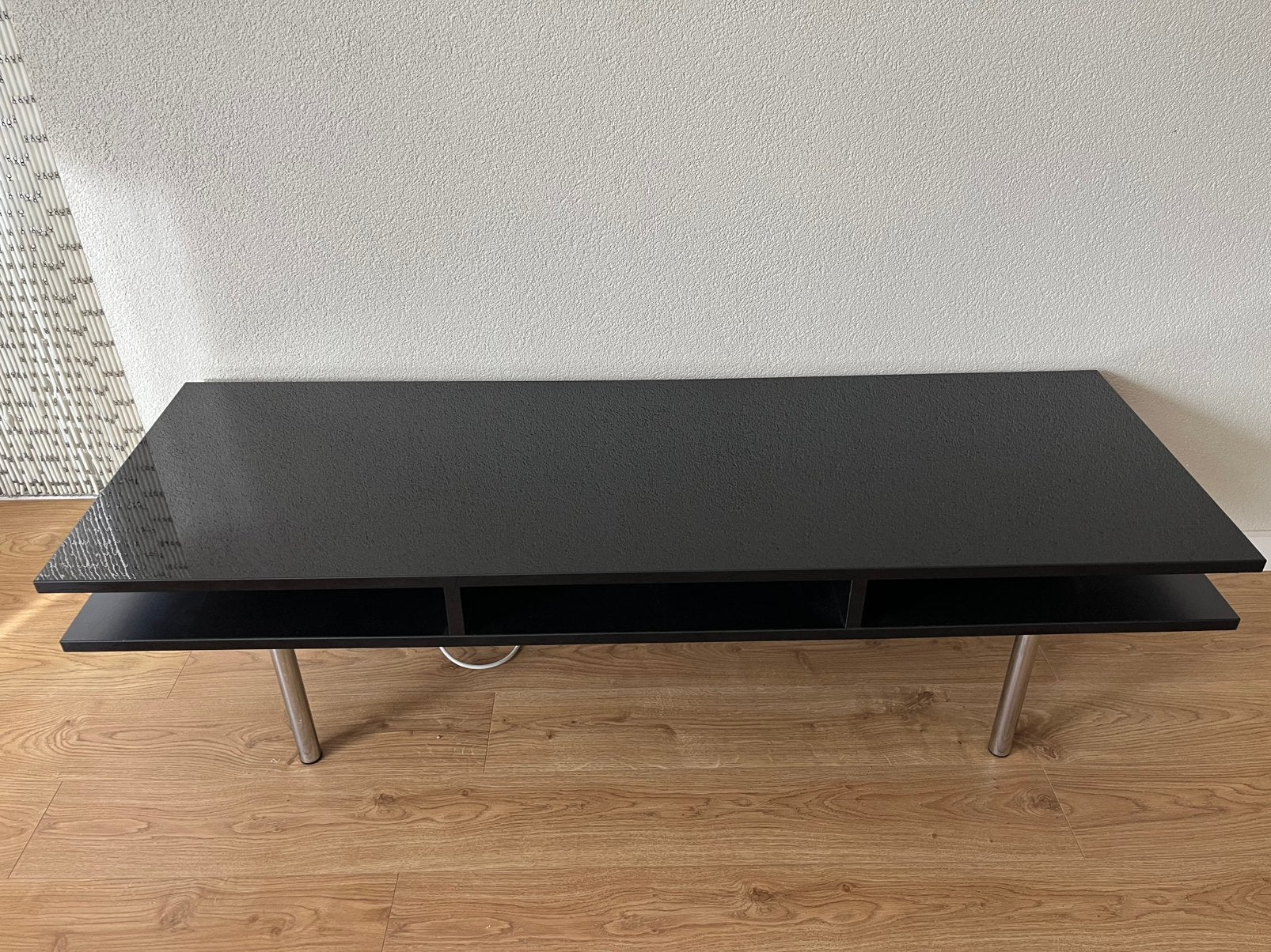 Hoogglans zwart Tv meubel, Ophalen, Zo goed als nieuw, 25 tot 50 cm, Minder dan 100 cm