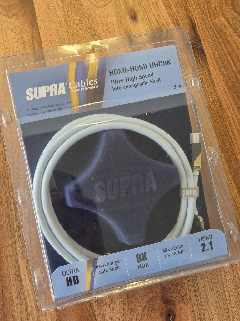 Supra HDMI UHD8K 2.0m — nieuw, Audio, Tv en Foto, Audiokabels en Televisiekabels, Ophalen of Verzenden, Nieuw, 2 tot 5 meter, HDMI-kabel