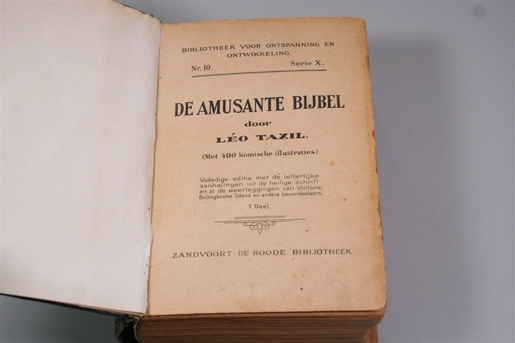 Amusante Bijbel [ca. 1910] — Komische ill. — Persiflage, Ophalen of Verzenden