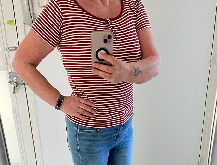 Protest shirt 38 M rood wit, Maat 38/40 (M), Ophalen of Verzenden, Zo goed als nieuw, Korte mouw
