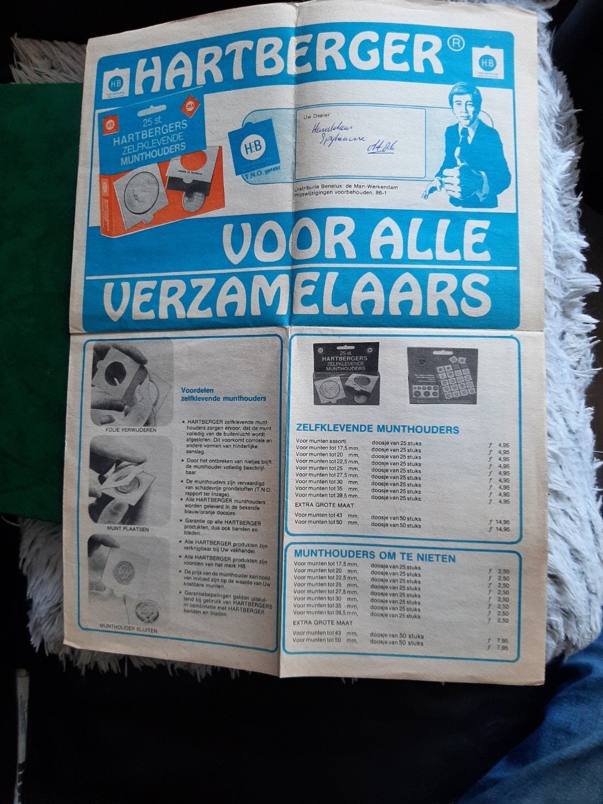 Hartberger catalogus/folder oktober 1986, Postzegels en Munten, Munten en Bankbiljetten | Toebehoren, Ophalen of Verzenden, Boek of Naslagwerk