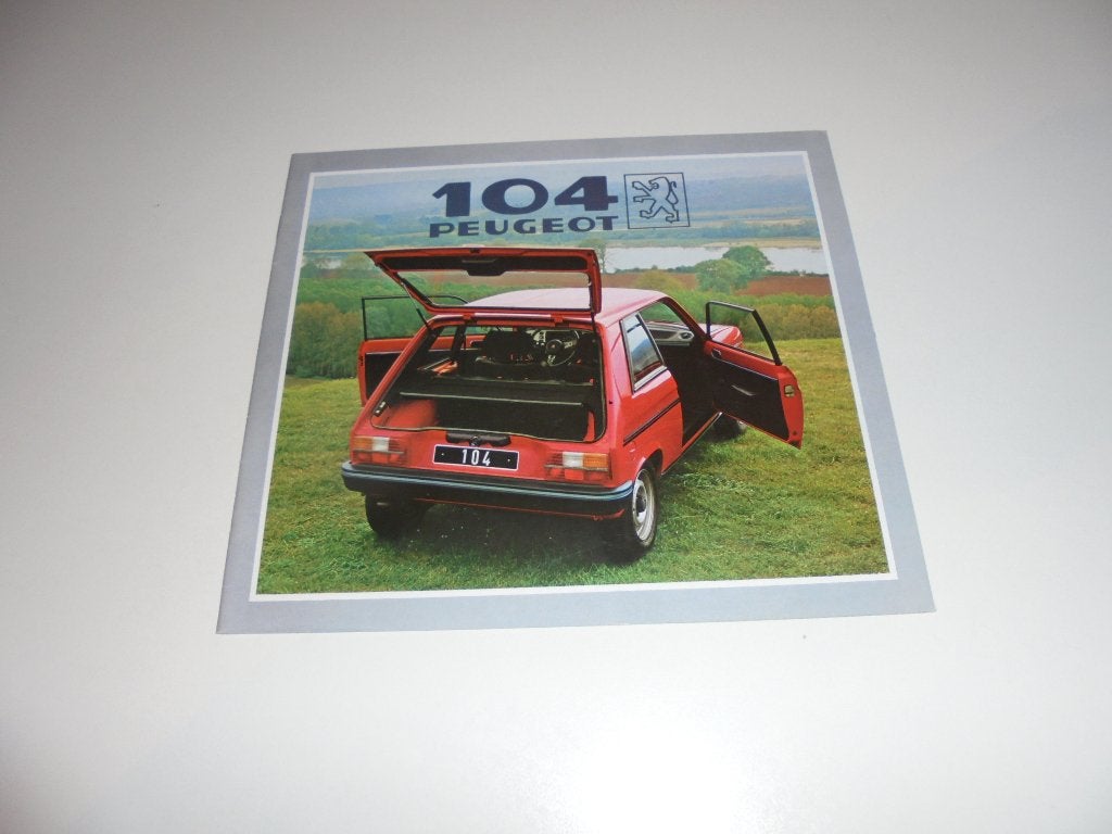 brochure Peugeot 104 ZL en ZS modellen 1982, Ophalen of Verzenden, Nieuw, Peugeot
