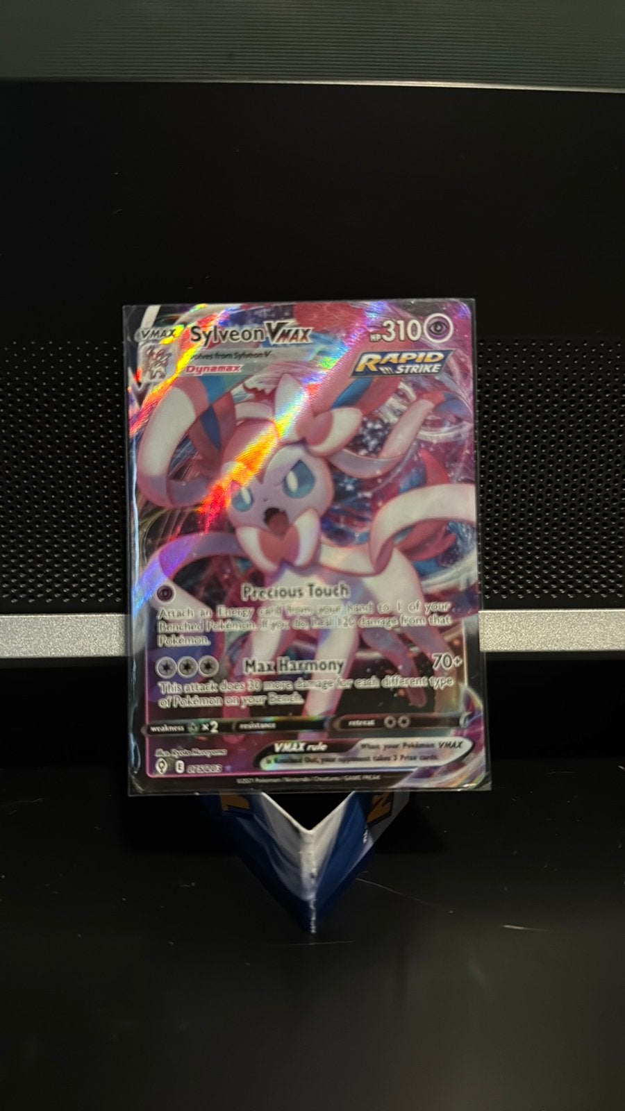 Sylveon VMAX Pokémon kaart - Rapid Strike (Foil), Ophalen, Zo goed als nieuw, Losse kaart, Foil