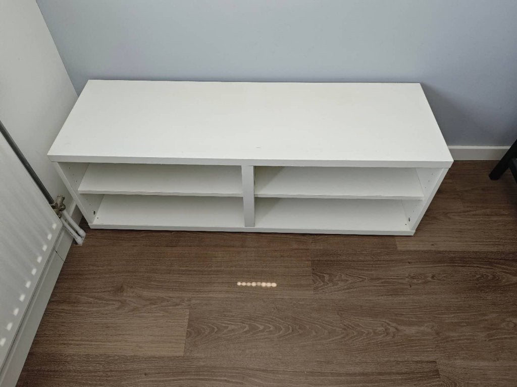 Witte TV-meubel / dressoir, Huis en Inrichting, Ophalen, Gebruikt, 25 tot 50 cm, 100 tot 150 cm