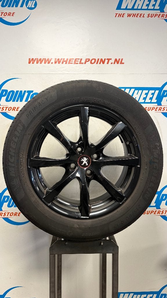 17'' Peugeot 2008 velgen 4x108 zomerbanden Borbet Zwart, Banden en Velgen, 17 inch, Ophalen of Verzenden, Personenwagen