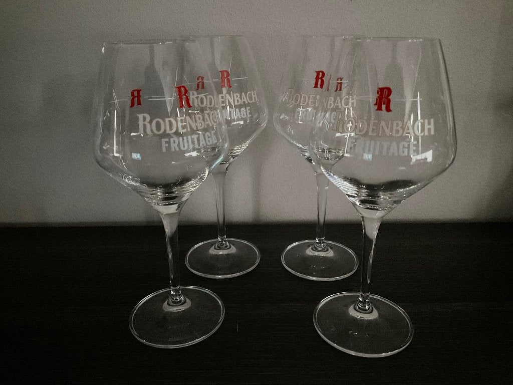 Rodenbach Fruitage bierglas op voet 25 cl., Ophalen, Nieuw, Bierglas