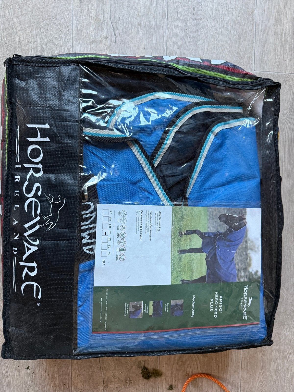 Horseware Amigo Hero 900D Plus 200g 140/191, Ophalen of Verzenden, Zo goed als nieuw