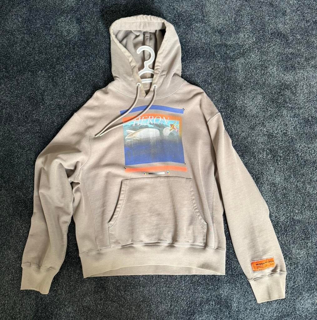 Heron preston hoodie, Ophalen of Verzenden, Zo goed als nieuw, Zwart