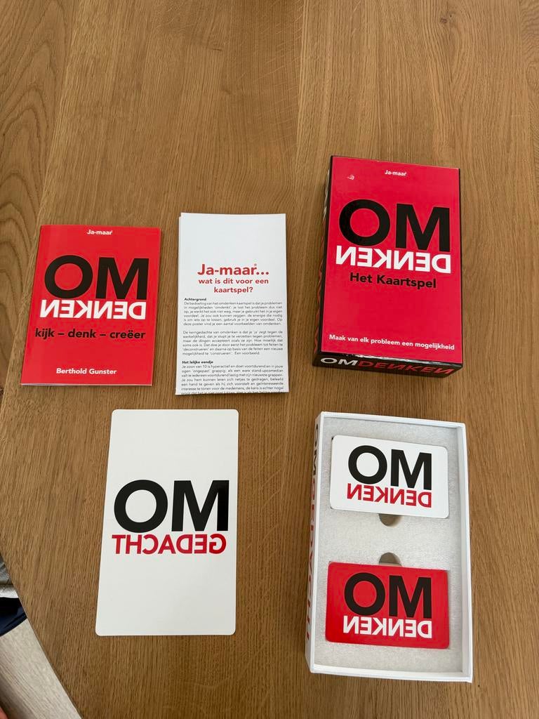 OMDENKEN Het Kaartspel - Maak van elk probleem een mogelijkh, Ophalen of Verzenden, Zo goed als nieuw