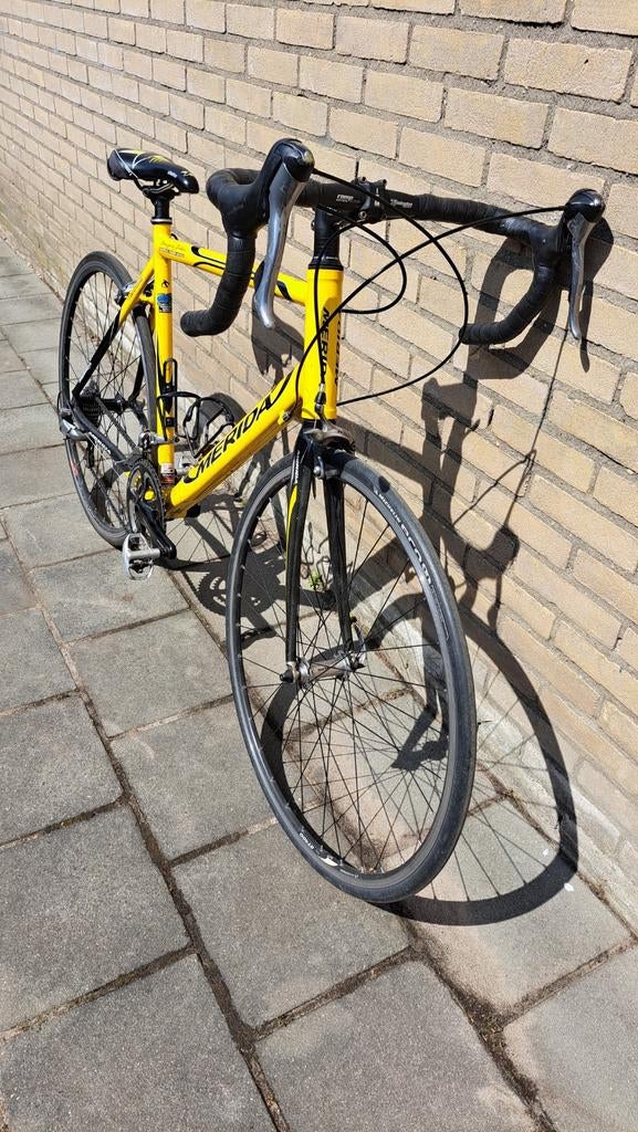 Merida 904 Racefiets Geel/zwart - Shimano 105 - Alu Frame, Fietsen en Brommers, Fietsen | Racefietsen, 28 inch, Gebruikt, Aluminium