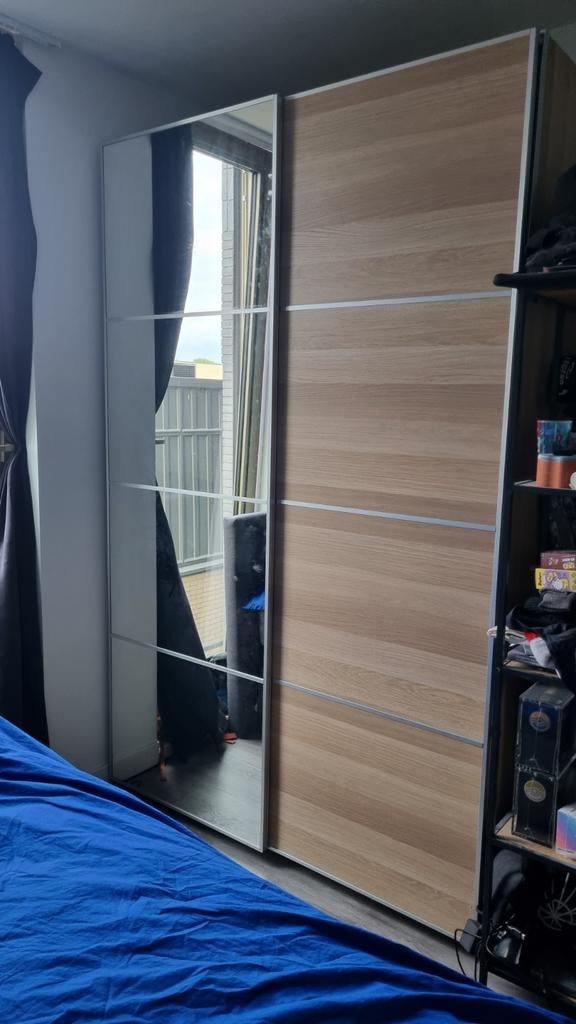 Pax kledingkast met schuifdeuren, Huis en Inrichting, Kasten | Kledingkasten, Ophalen, 200 cm of meer, Met plank(en), 150 tot 200 cm