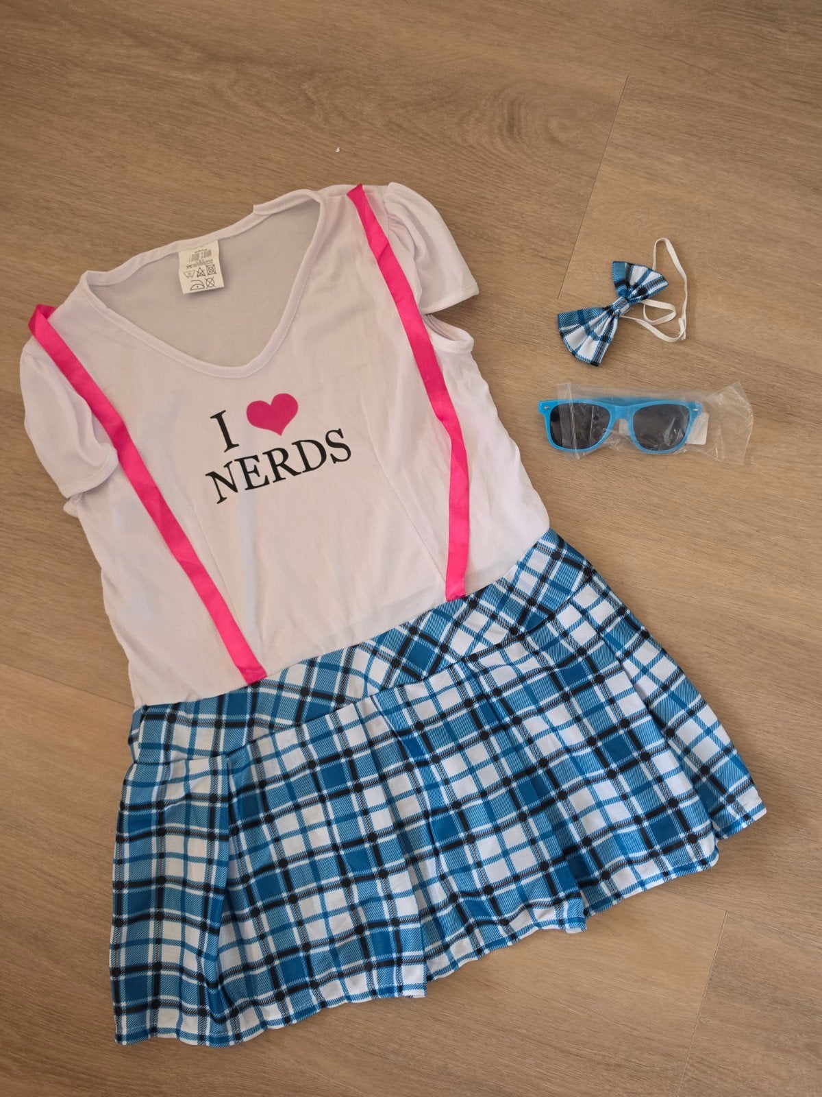 Nerds verkleedset maat S/M nieuw, Ophalen of Verzenden, Nieuw, Carnaval