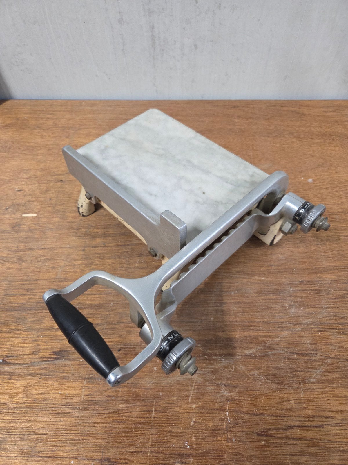 Kaas snijmachine Unika met marmeren bed, Antiek en Kunst, Ophalen