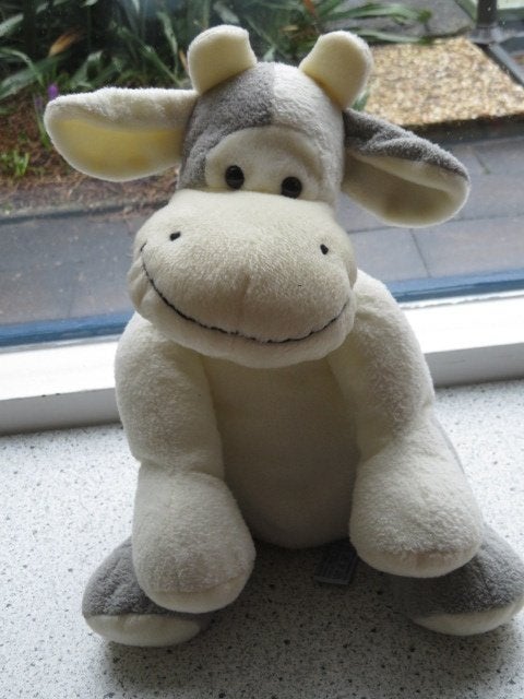 Lachende koe merk Happy Horse uit 2005 grijs wit badstof, Happy Horse, Wasbaar, Ophalen of Verzenden, Zo goed als nieuw