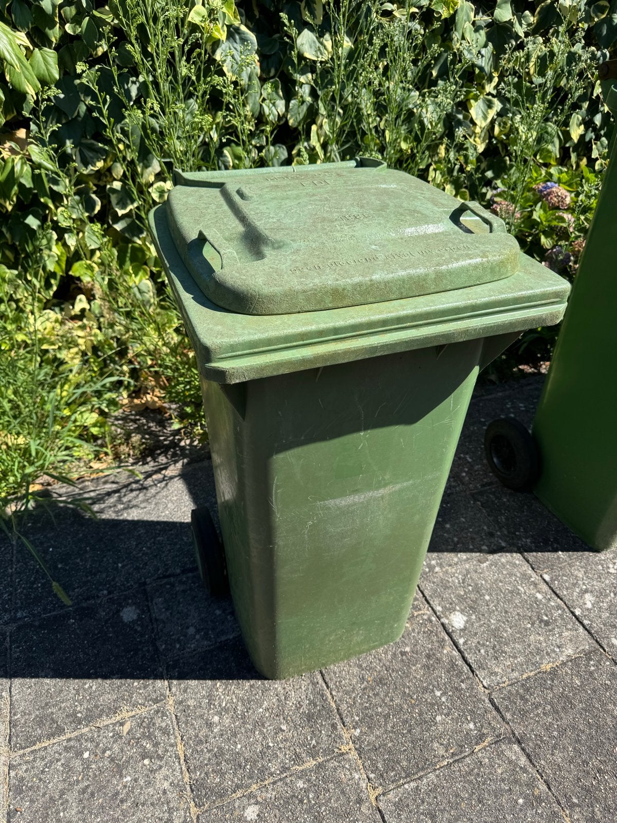 Groene Kliko - Gebruikte Afvalcontainer, Ophalen, Gebruikt