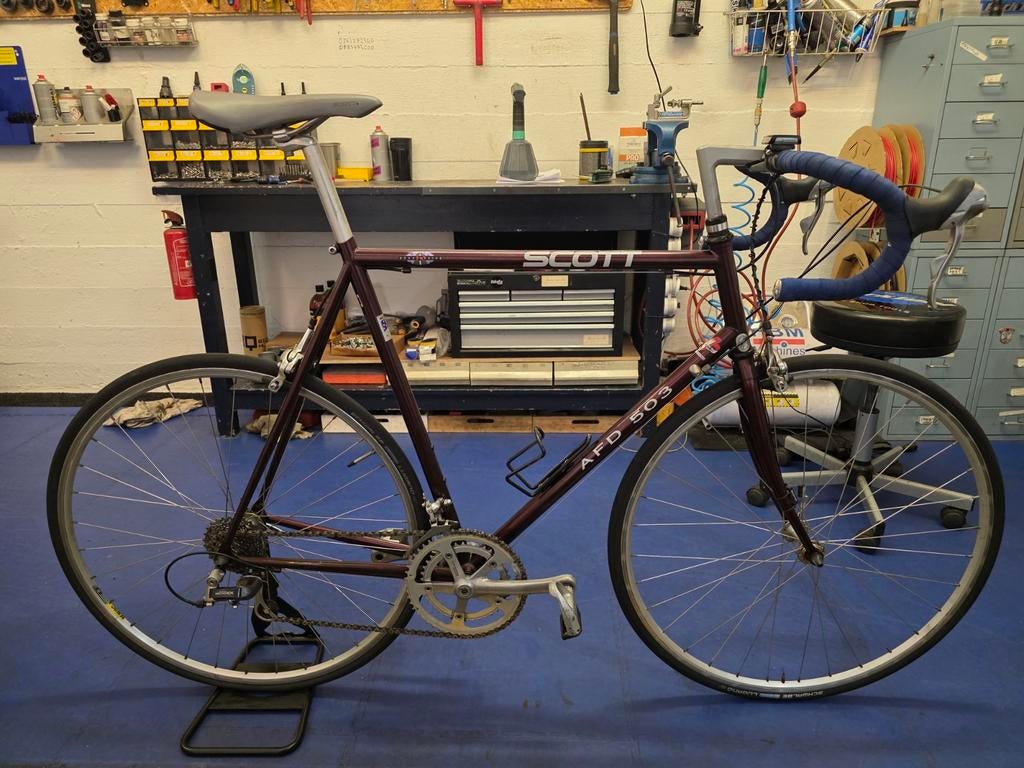 Scott racefiets (cro-mo) nette staat, mavic, Fietsen en Brommers, 57 tot 61 cm, Ophalen, Meer dan 20 versnellingen, Overige merken