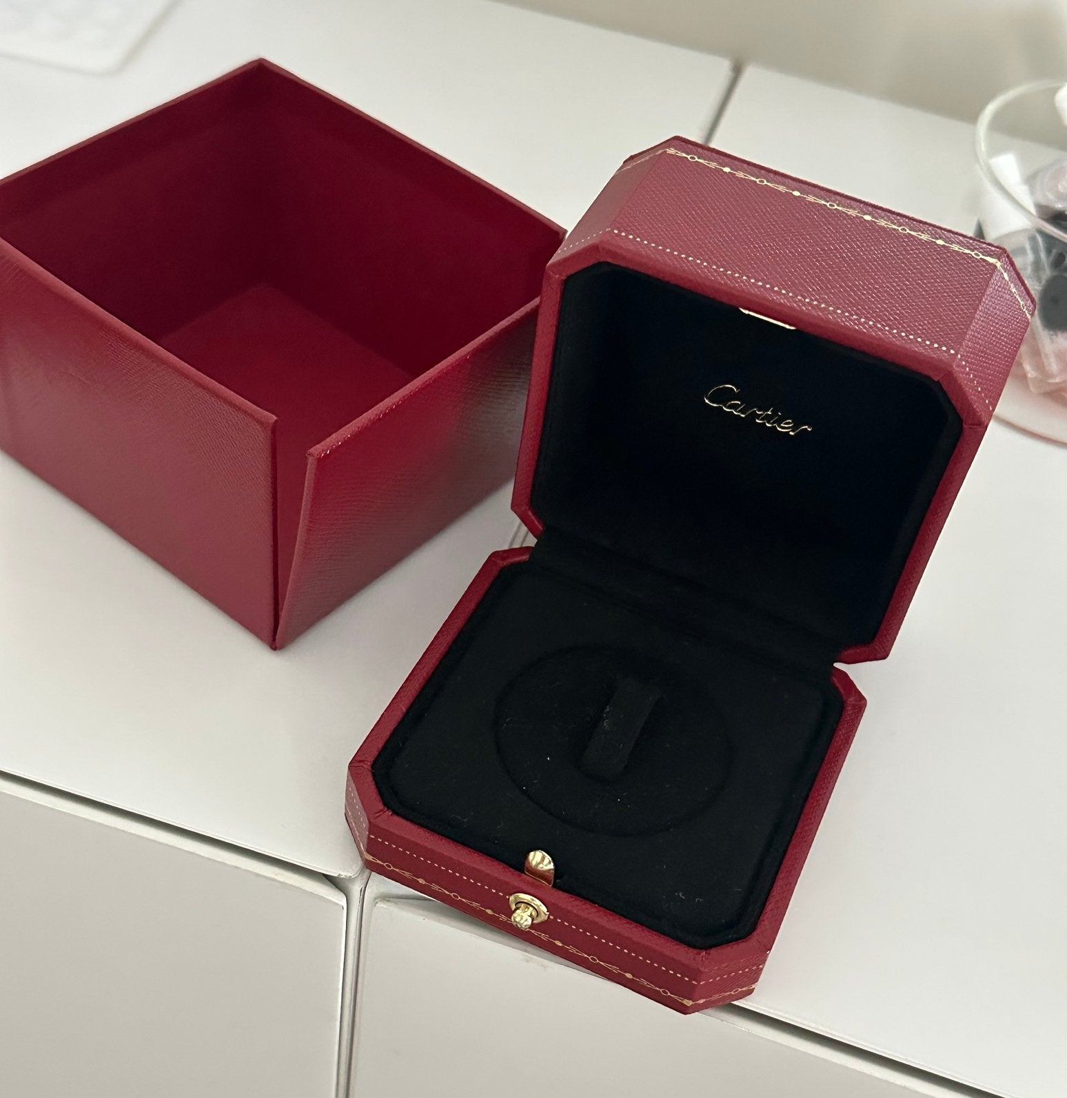 NIEUW | Originele cartier ring doos incl. accessoire, Sieraden, Tassen en Uiterlijk, Ophalen of Verzenden, Nieuw