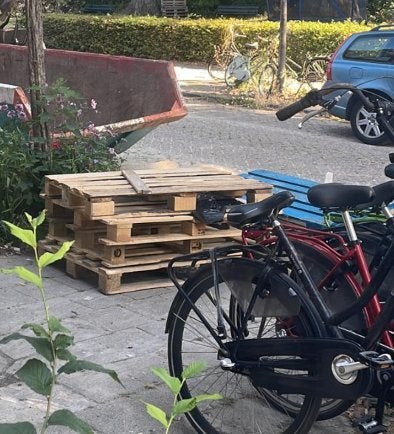 5 pallets gratis ophalen (alles in 1x), Doe-het-zelf en Verbouw, Hout en Planken, Ophalen, Gebruikt, Pallet, Minder dan 200 cm