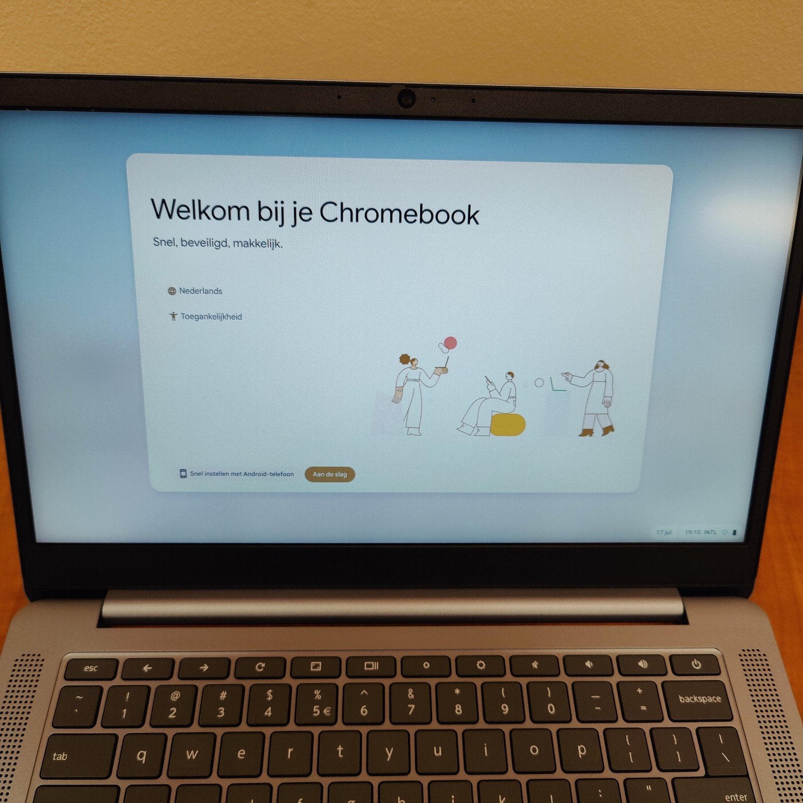 Lenovo IdeaPad 3 Chromebook, 14 inch, 4 GB of minder, Qwerty, Ophalen of Verzenden
