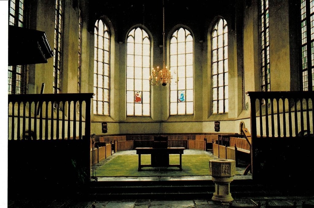 Workum, interieur Herv. Kerk, Ophalen of Verzenden, Ongelopen, Friesland