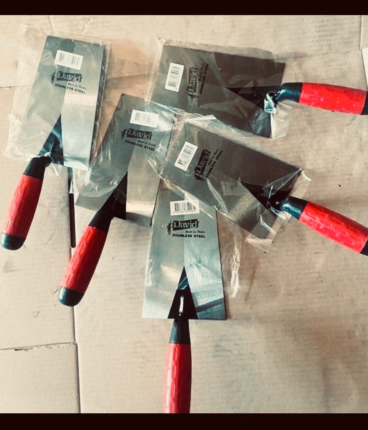 Nieuwe David RVS Troffels - Set van 5, Kalkzandstenen, Hwhandel, Nieuw, Ophalen of Verzenden