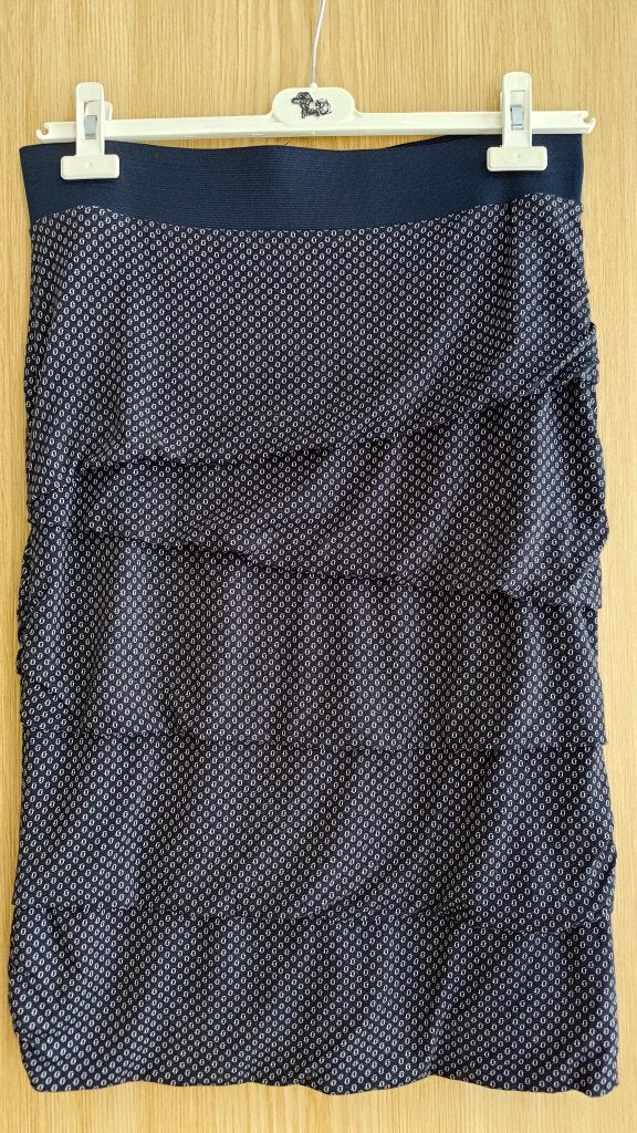 blauwe laagjesrok maat 38/40, Kleding | Dames, Rokken, Maat 38/40 (M), Blauw, Ophalen of Verzenden, Zo goed als nieuw