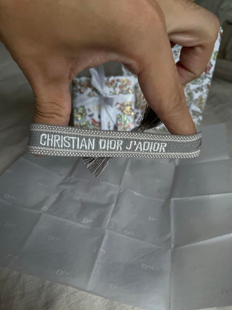 Christian Dior J'ADIOR armband, Overige materialen, Gebruikt, Ophalen of Verzenden, Grijs