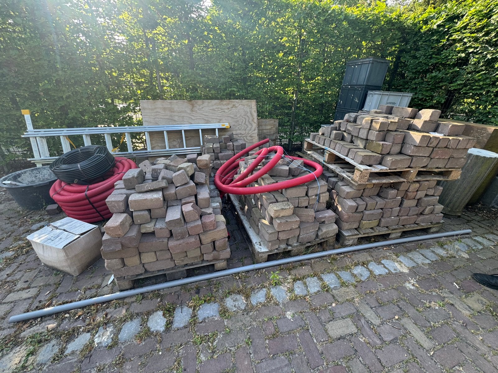 800 dikformaat klinkers, Tuin en Terras, Tegels en Klinkers, Ophalen, Gebruikt, Klinkers, 10 m² of meer