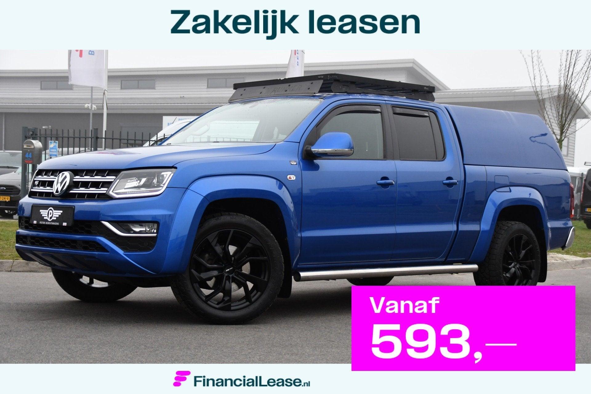 Volkswagen Amarok 3.0 V6 TDI 4Motion DC Highline Camera, Cru, Automaat, Gebruikt, Euro 6, Blauw