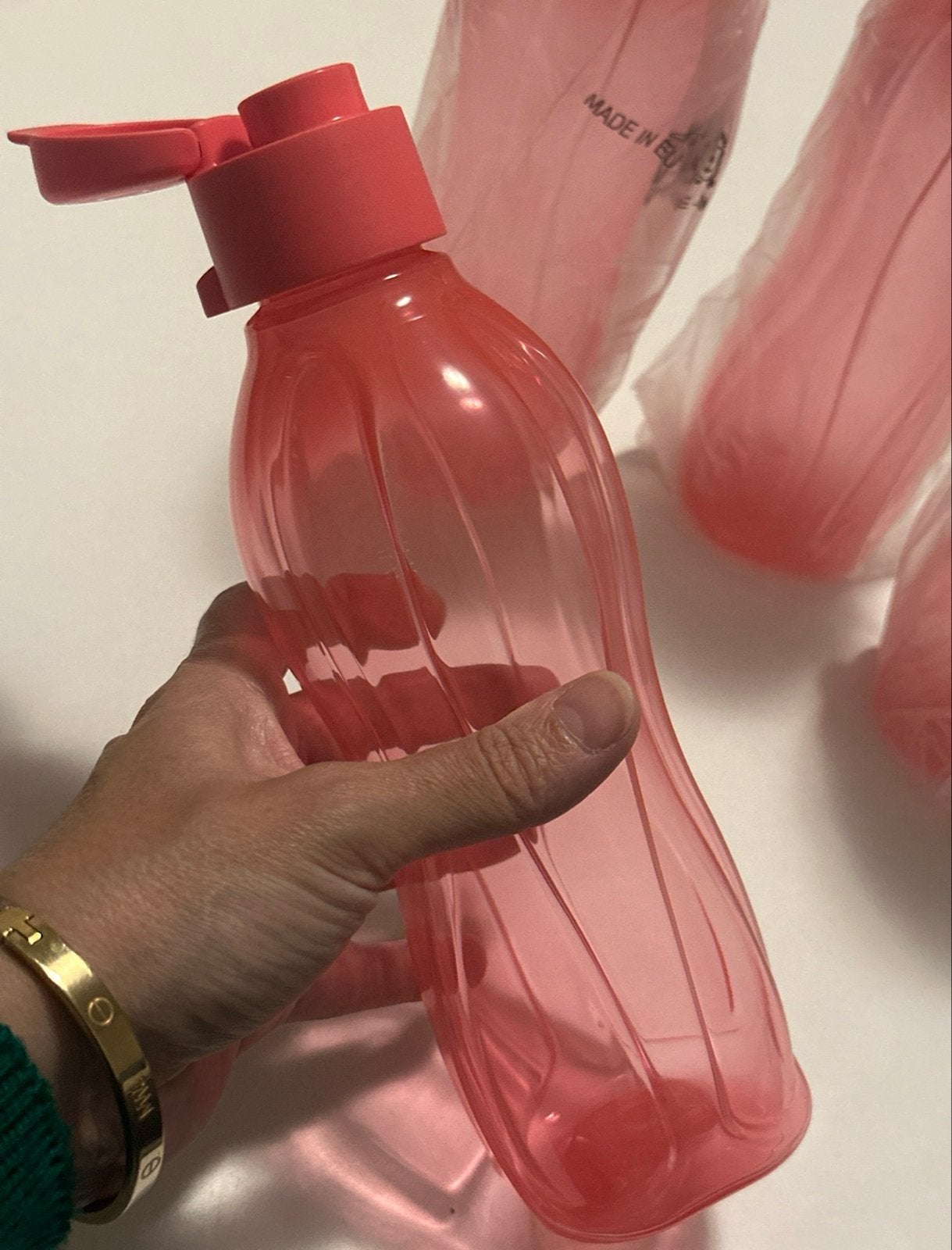 Tupperware Eco Fles Waterfles 500ml - Nieuw, Nieuw, Ophalen of Verzenden, Drinkfles, Rood